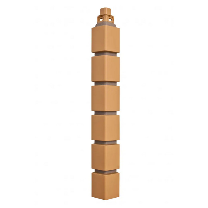 Наружный угол малый Альта Профиль Кирпич клинкерный Бежевый 460х50х21